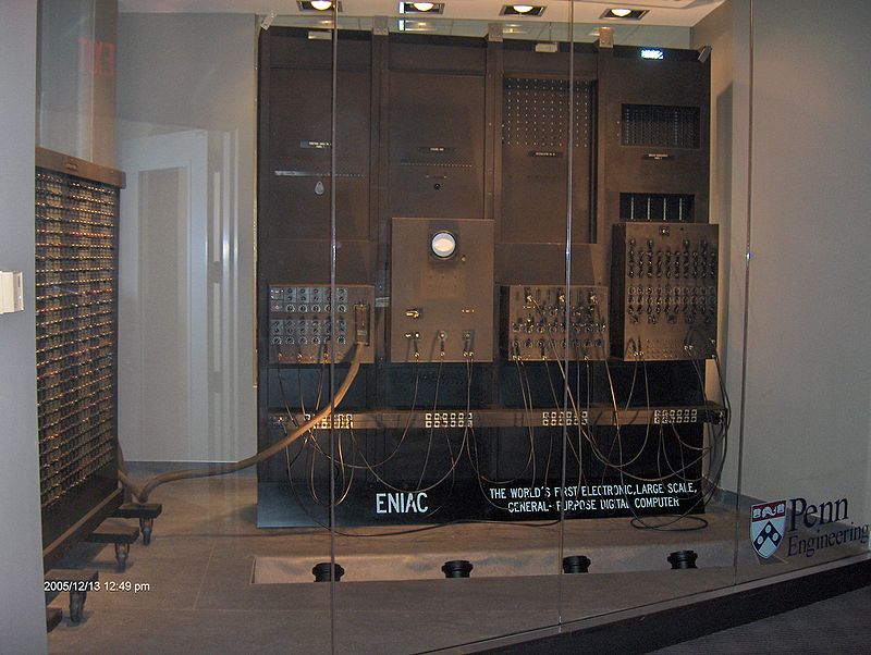 ENIAC，现存于宾夕法尼亚大学工程和应用科学学院